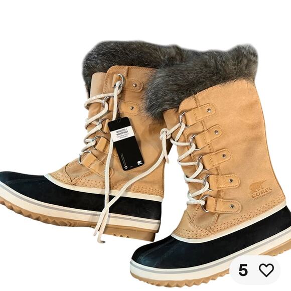 Sorel Joan of Arctic Honest Biege Women’s Winter Boots Size 12 NWT - Picture 1 of 9